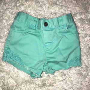 Toddler teal shorts